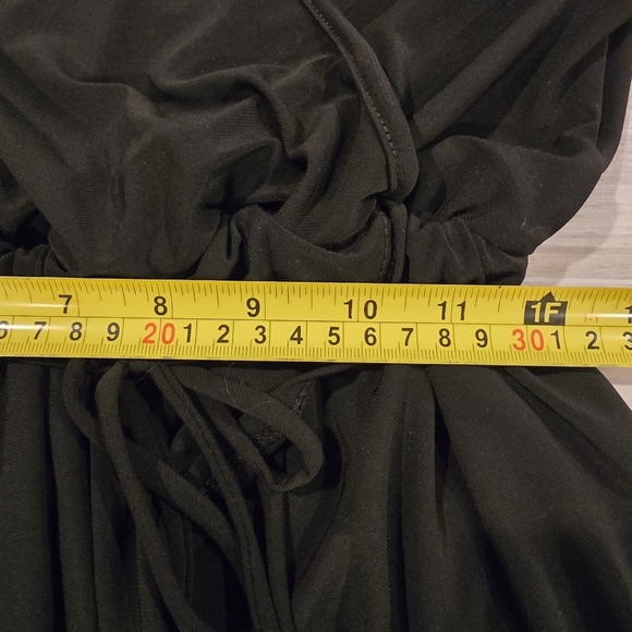 White Birch Women's Romper Sleeveless Wrap Style V-neck Stretch Black Size Small - Picture 9 of 10